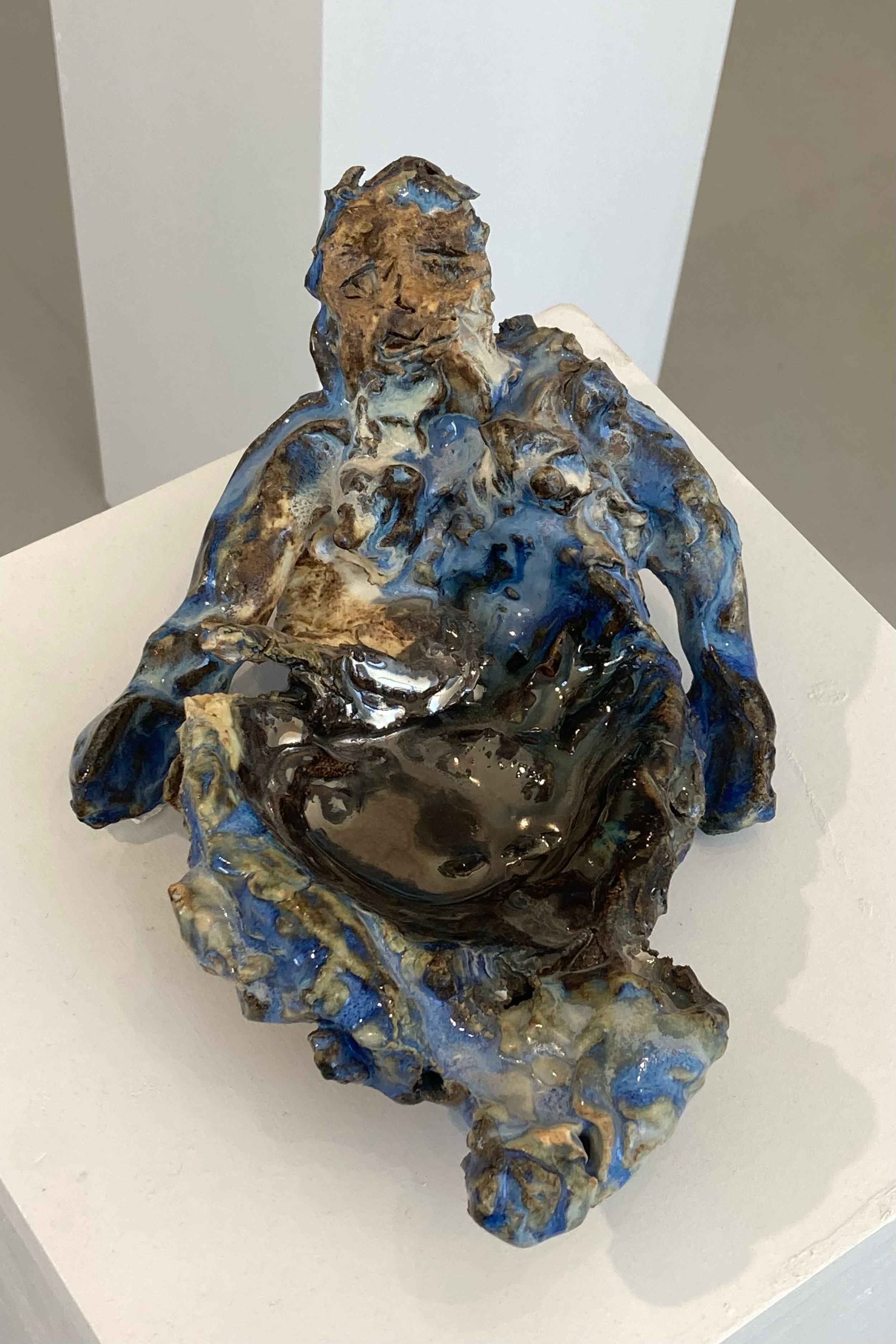  The Bather, Glazed Ceramic, 5.5” X 10” X 4”, 2021  