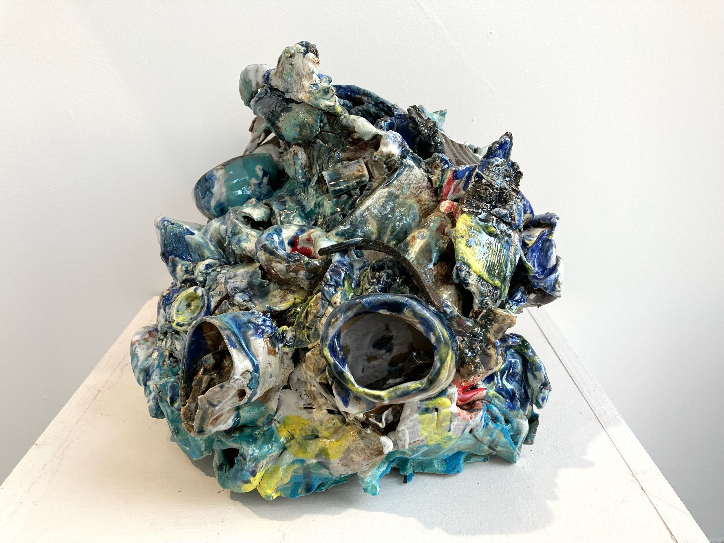  Vessel of Vessels, Glazed ceramic, 14” X 13” X 11”, 2021 