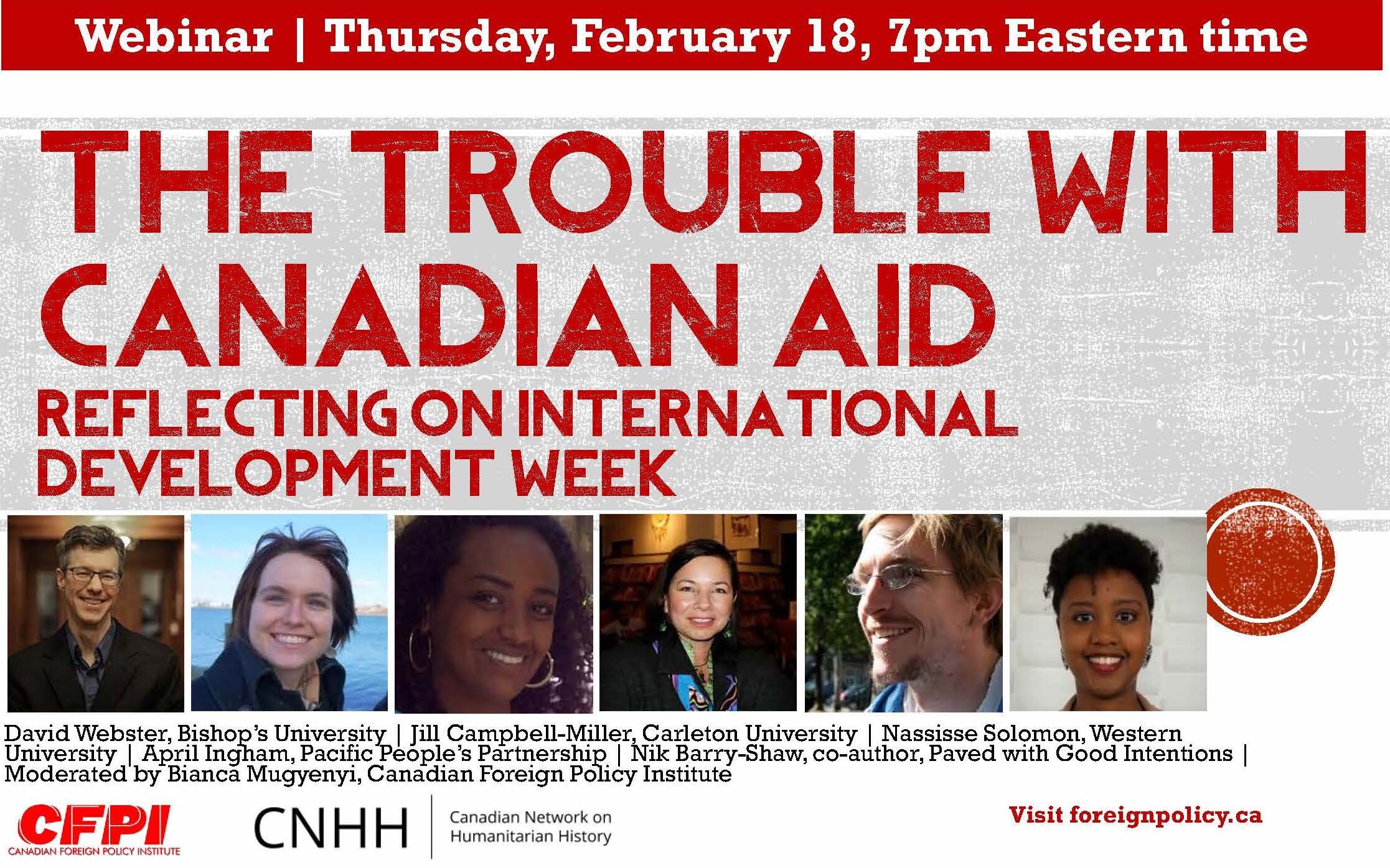 WATCH: THE trouble with canadian aid  (public panel discussion)