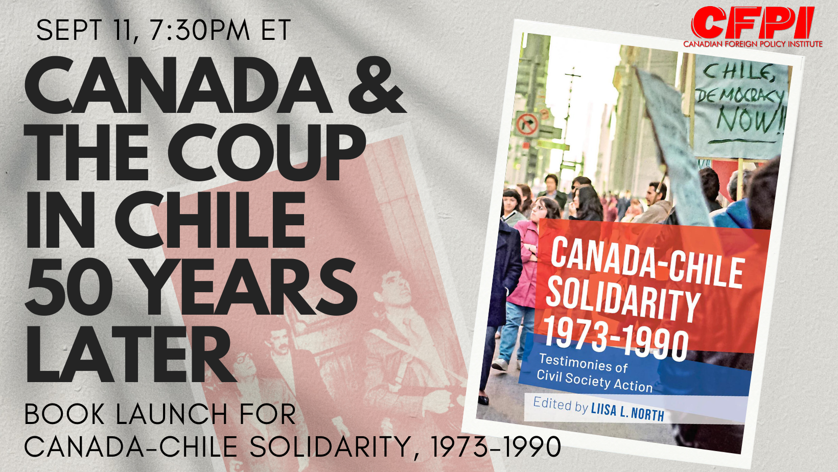 WATCH: Canada &amp; the Coup in Chile 50 Years Later: Book launch for Canada-Chile Solidarity, 1973-1990