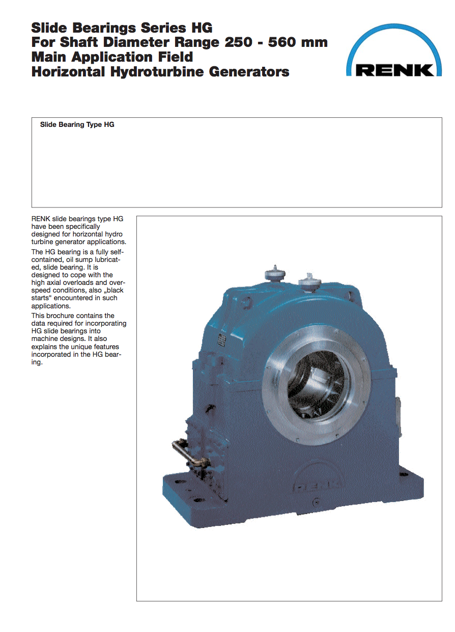 HG-Type BearingShaft Diameter 250 - 560mm