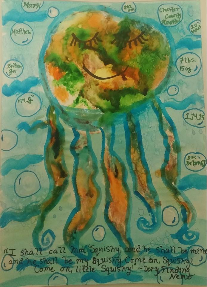 Full Color, Hand Painted Print--Finding Nemo ($40)