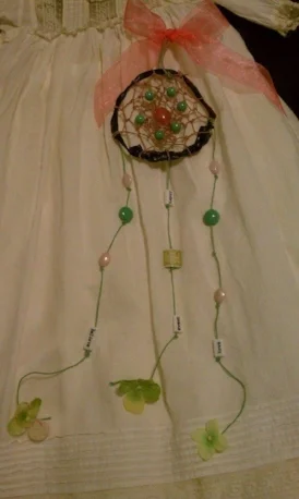 Example of an umbilical cord dream catcher~ $45