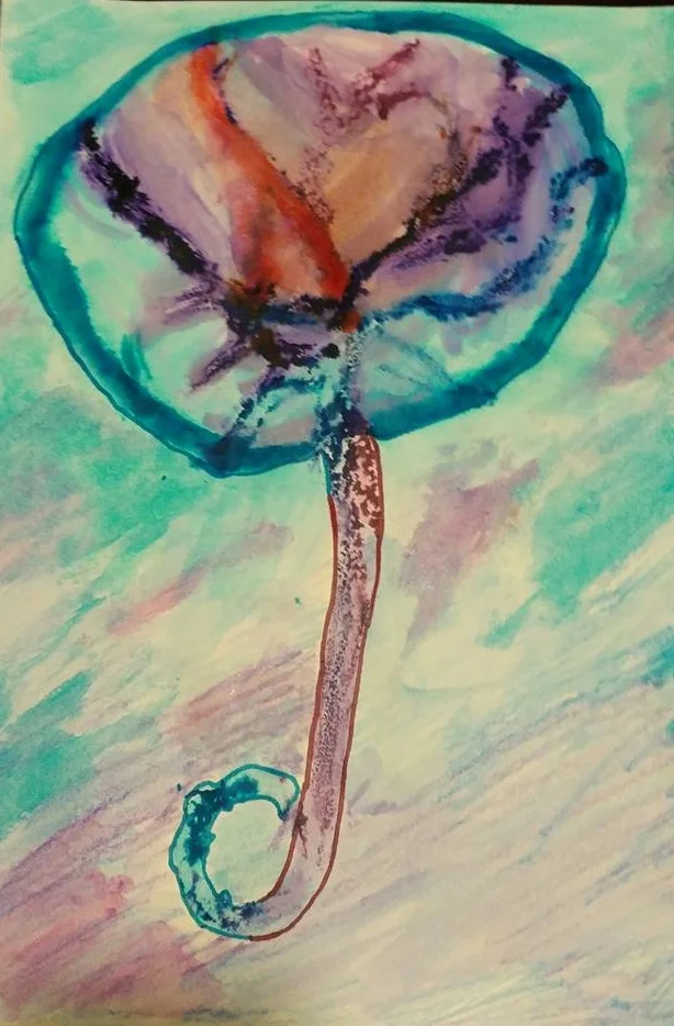 Full Color Print w/ Hand Painted Background ($40)
