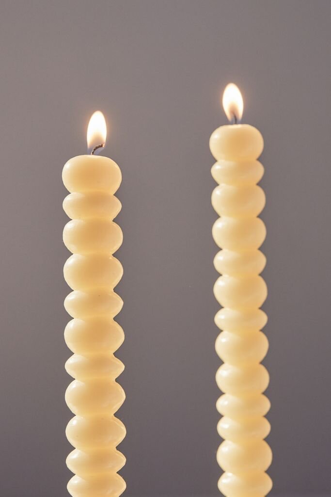 Shaped Taper Candle - Set Of 2