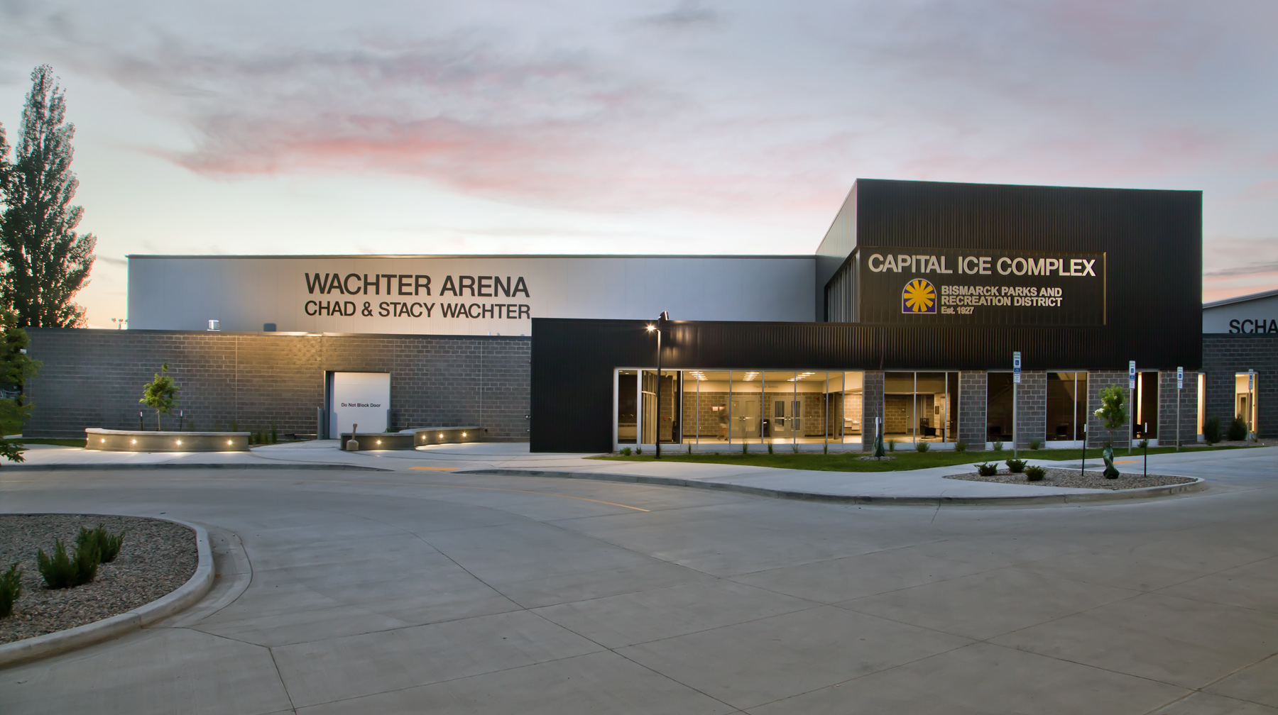 Exterior View - Wachter Arena at Capital Ice Complex