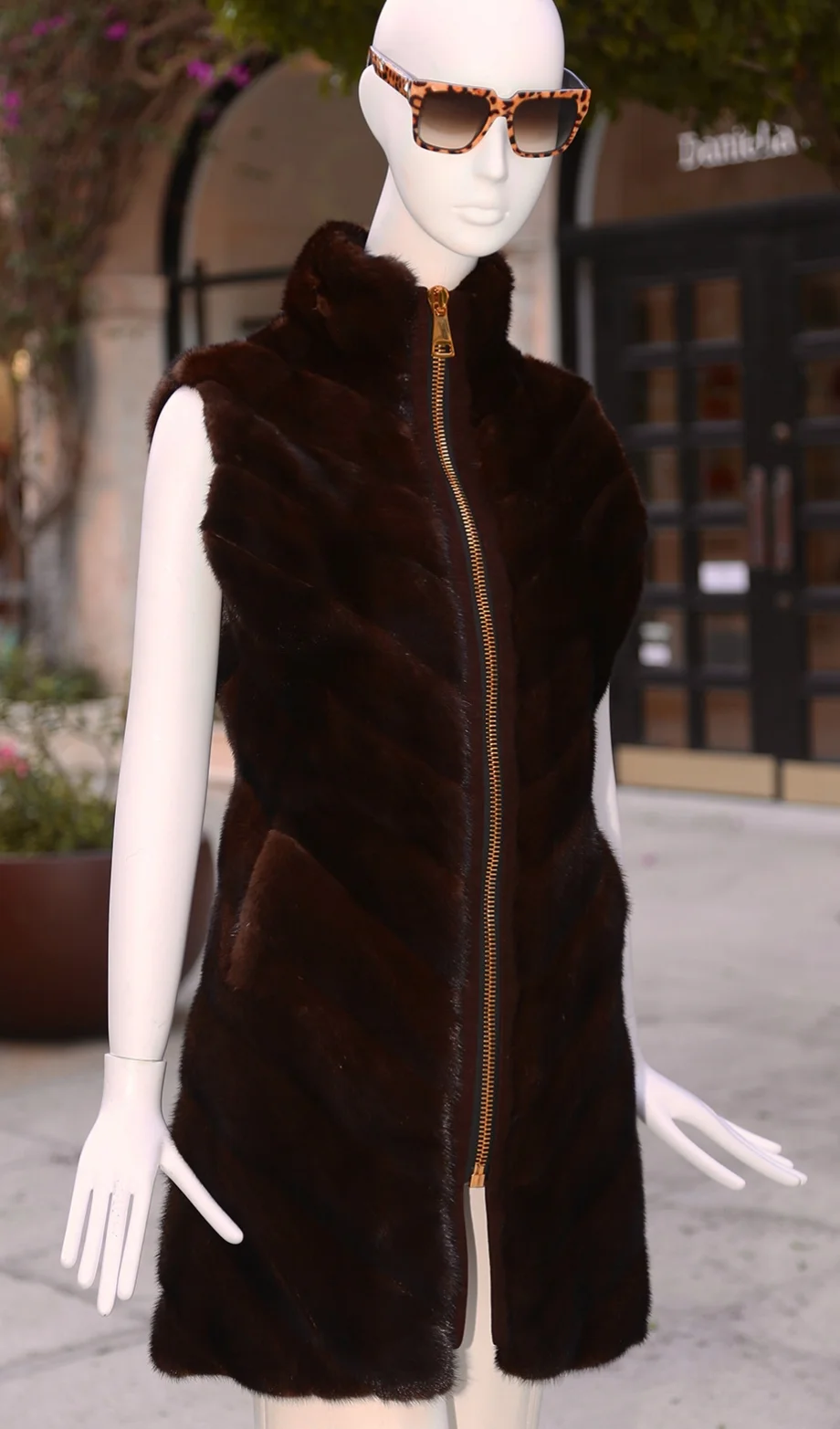 designer mink vest