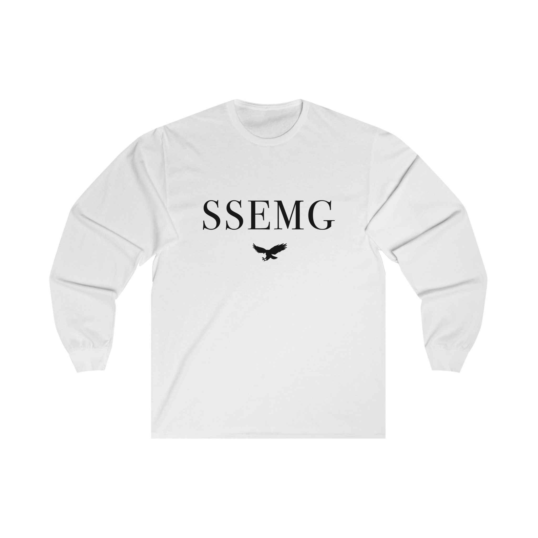 SSEMG White Long Tee Front.jpeg