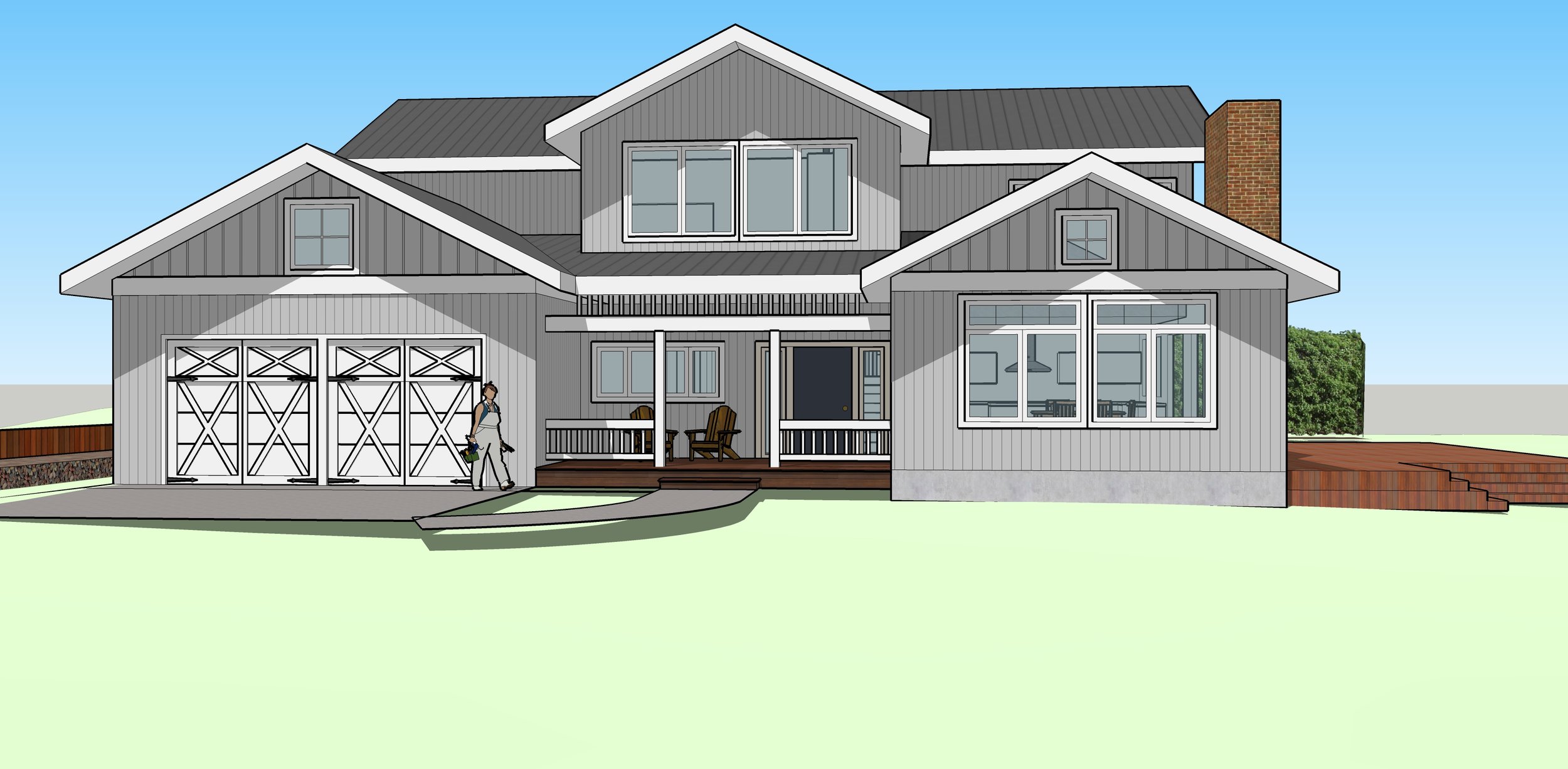 ARCHITECTURAL CONCEPT FOR SECOND STORY ADDITION.