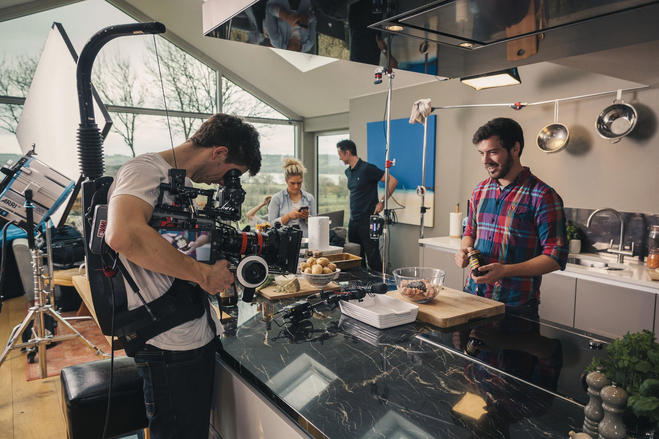 DOP Dom John on the Arri Amira.