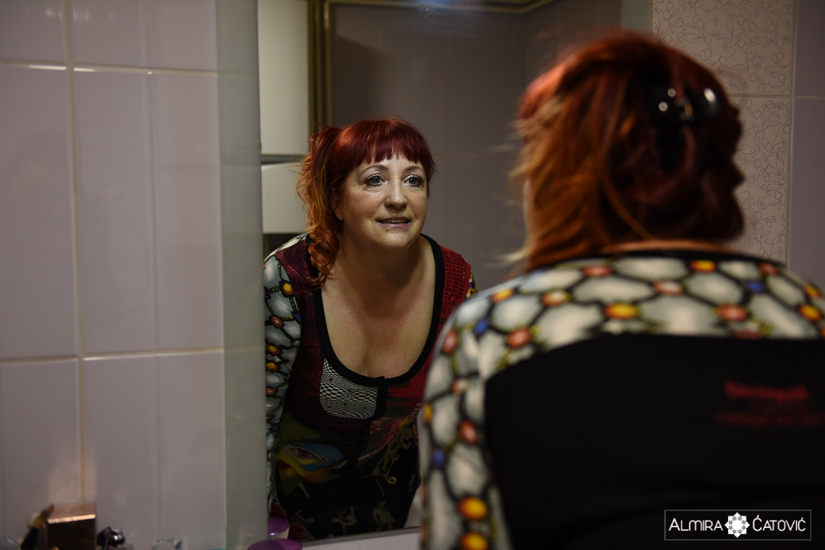 After the operation of reconstructing her breast, she felt again whole and feminine. She started to feel again as a woman.