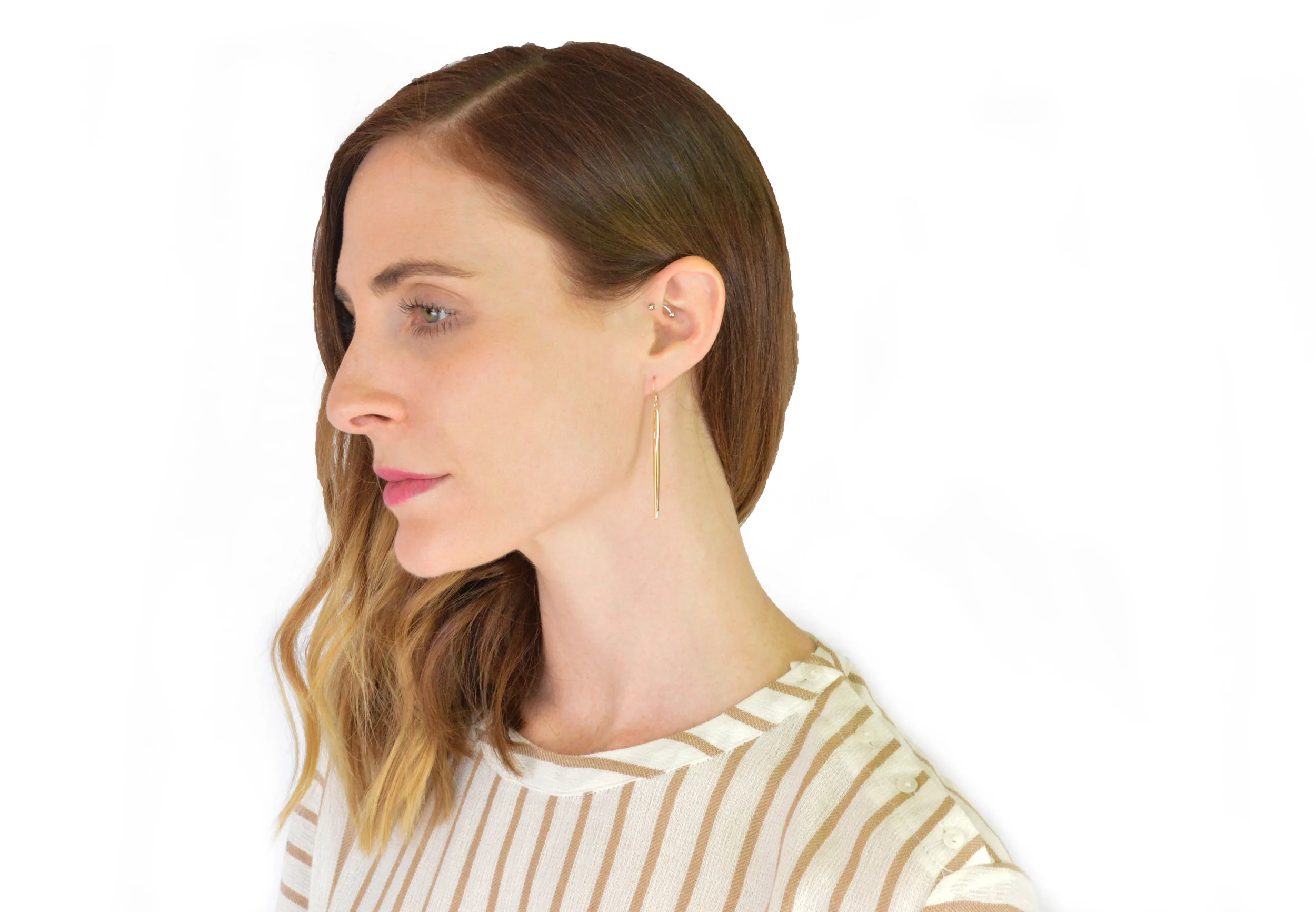 Spike Earrings in Gold