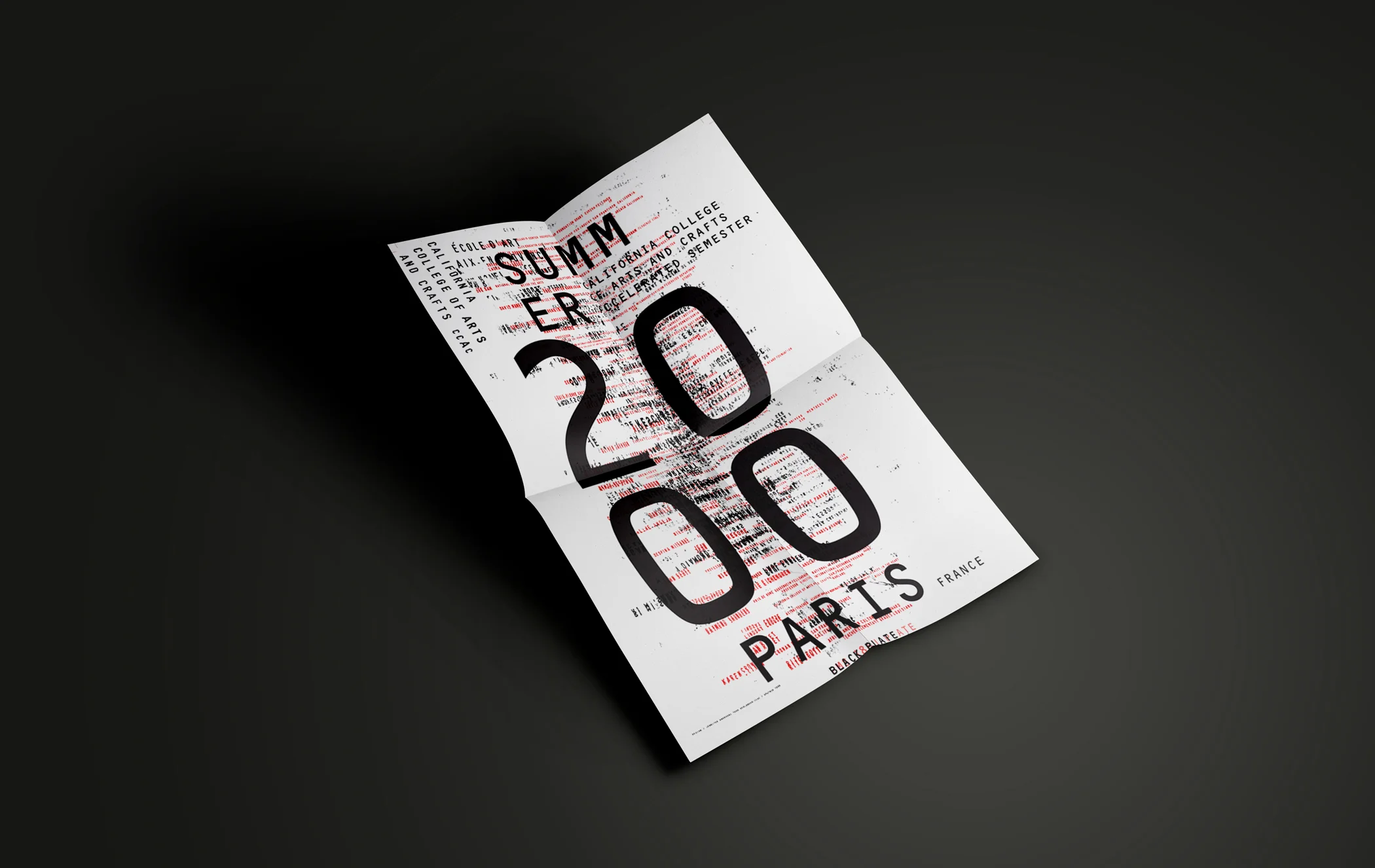 This poster series was created through the Sputnik program at the California College of Arts and Crafts for the summer extended education program in collaboration with faculty fine artist Raymond Saunders. The posters were co-designed with Jennifer Andreoni. Each letter was hand-stamped, scanned, and arranged.