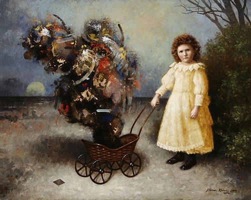 The Carriage , 2014, oil on panel, 16 x 20 inches, permanent collection Leepa-Rattner Museum of Art (copyright Steven Kenny)