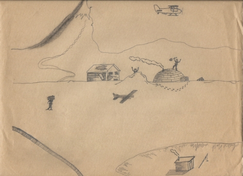 North Pole , pencil on paper, circa 1970