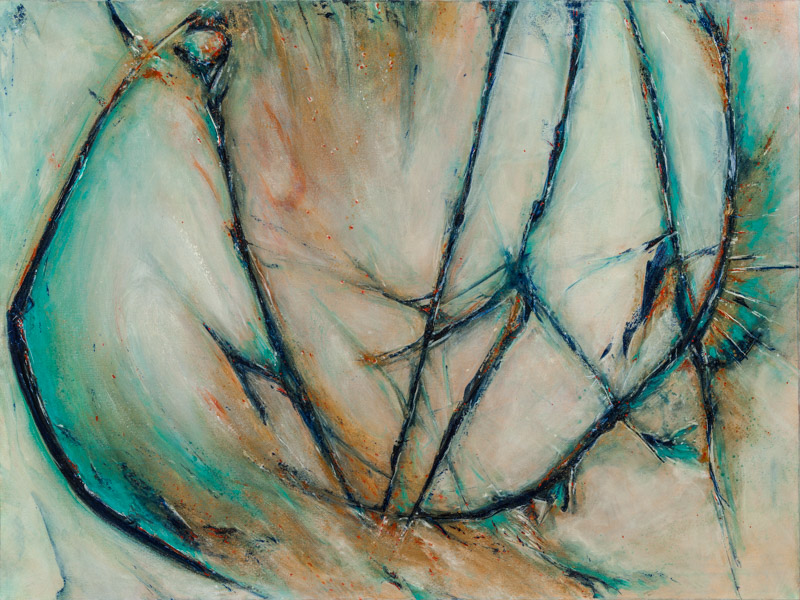 Conversations with the Mockingbird- oil 30" x 40" 2016