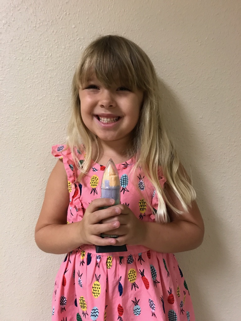 Campers loved blending and mixing colors to make their fanciful rockets!