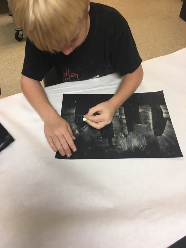 This art project required time and focus as the campers did each step in the lengthy process.