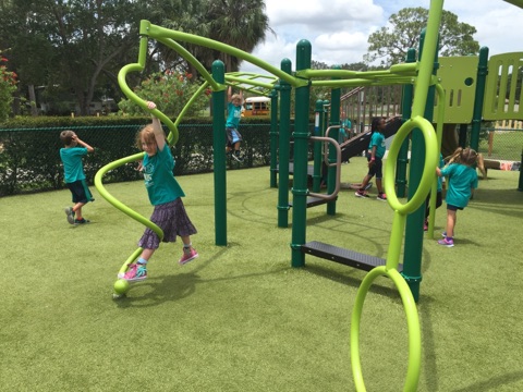 A field trip to a city park allowed campers to explore this unique playground....