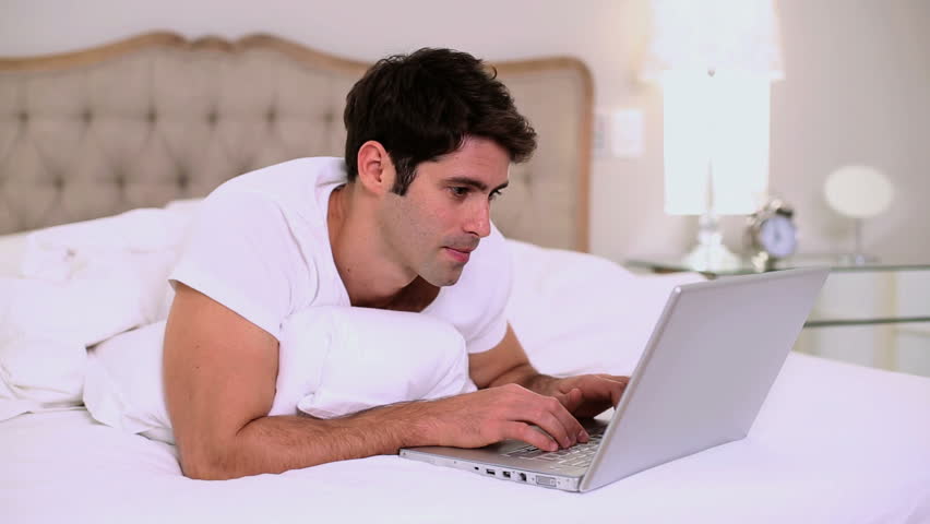 Gotta love stock photos... Or you can pretend “Handsome-Guy-in-bed-with-laptop” is me