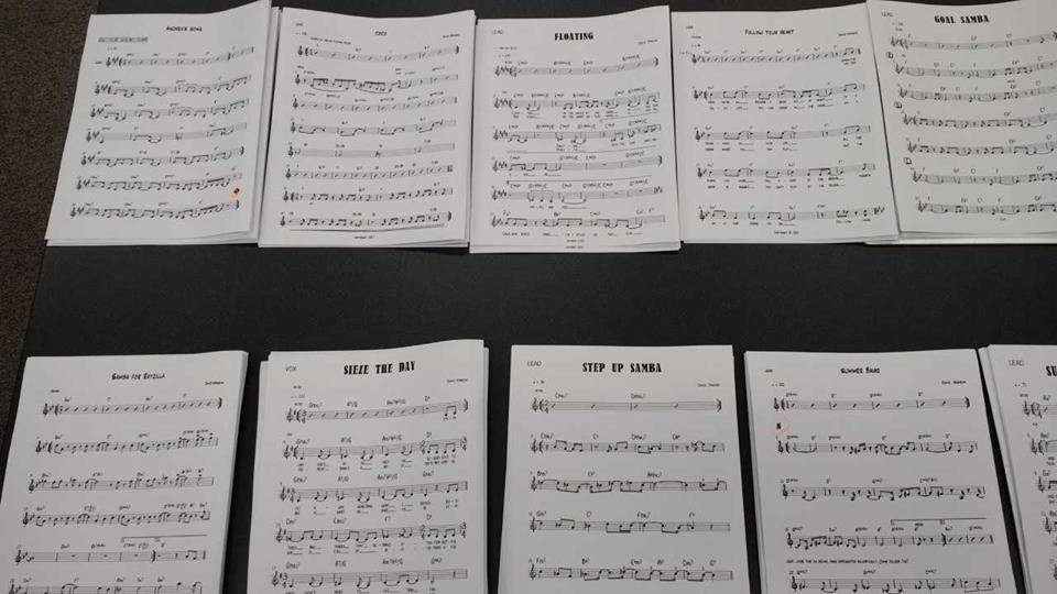 Some of the new charts beings recorded...