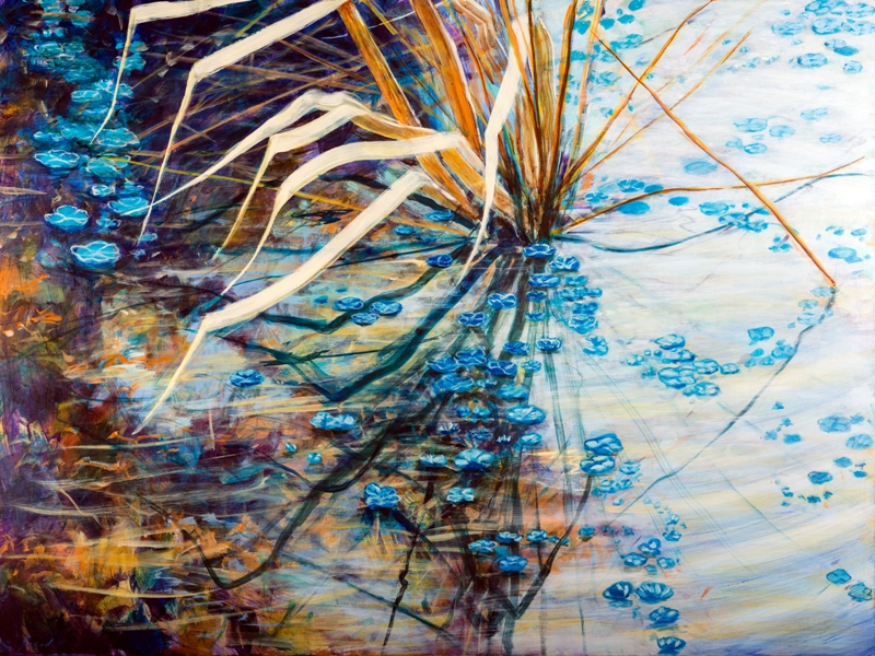 Pond's Edge 41, acrylic on panel, 36" x 48", commissioned for Kevin and Amy Kelso Collection