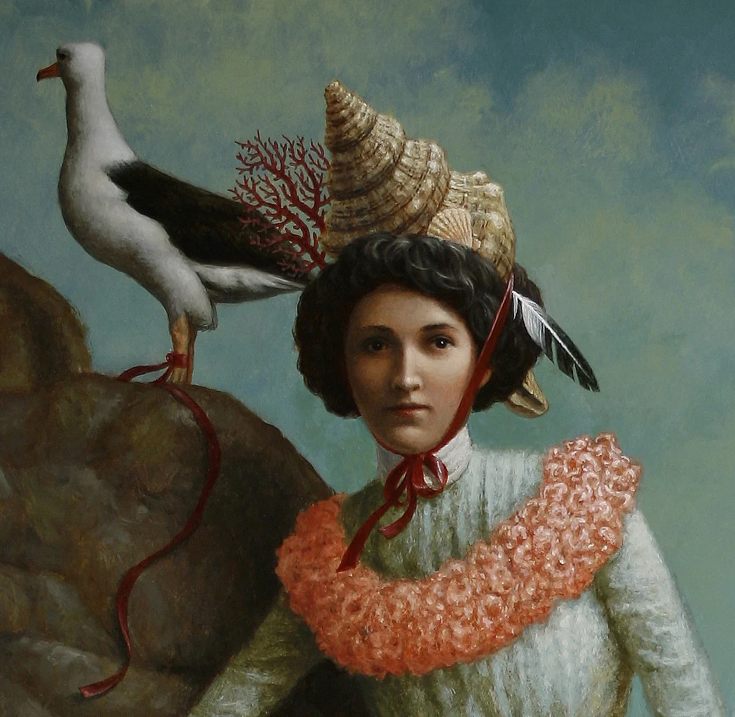 The Breaker, 2017, oil on canvas, 30 x 24 inches (detail)