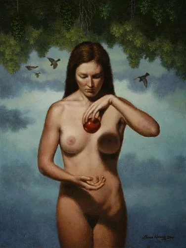 The Law of Gravity , 2010, oil on canvas, 24 x 18 inches