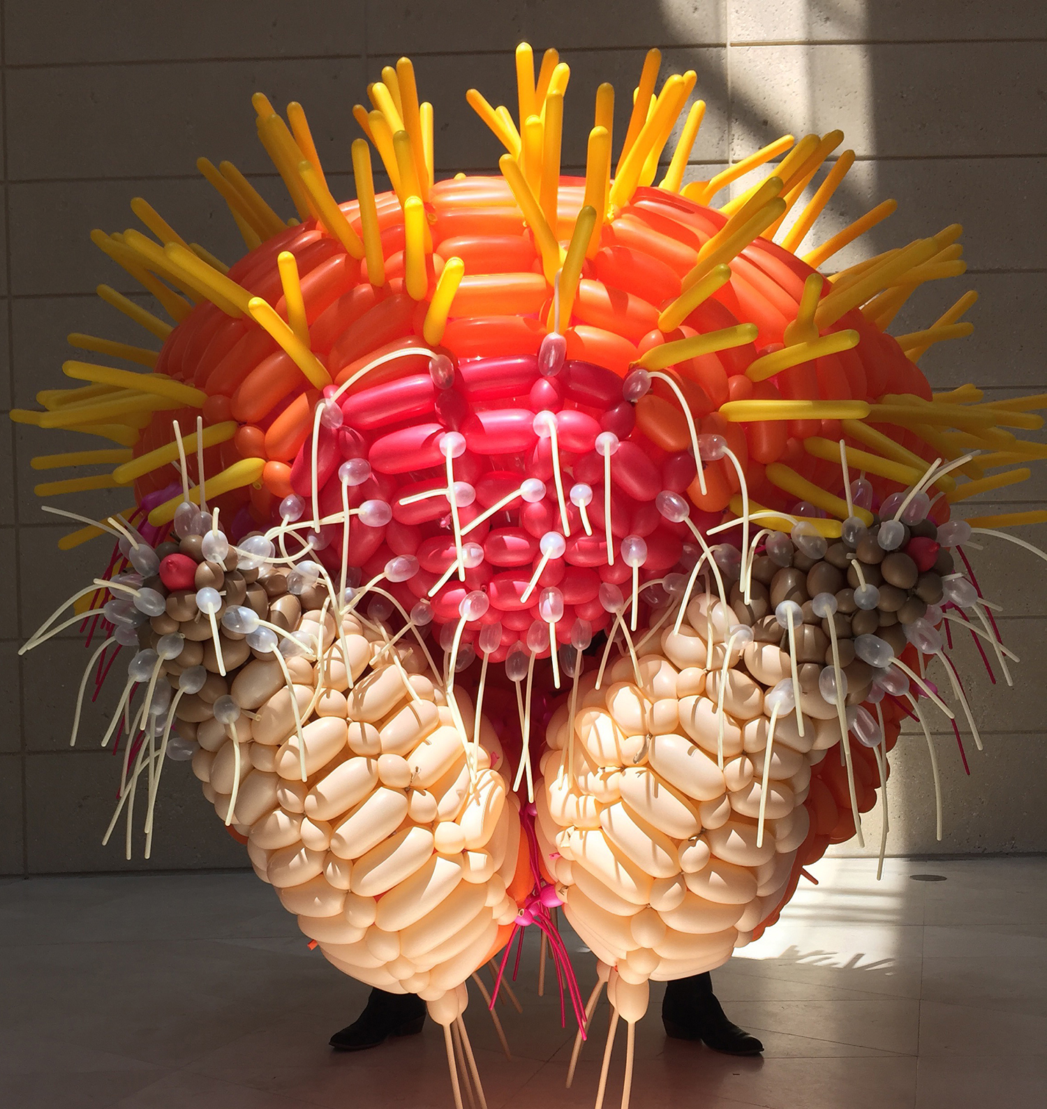 inflatable sculpture by Jason Hackenwerth, from the MEGAMITES series