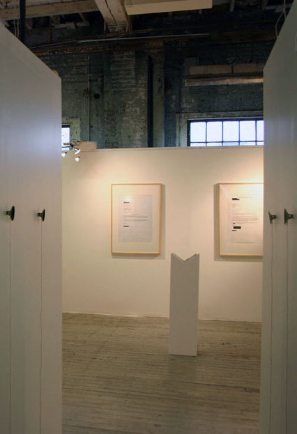 Installation view of The Lost Ring Project