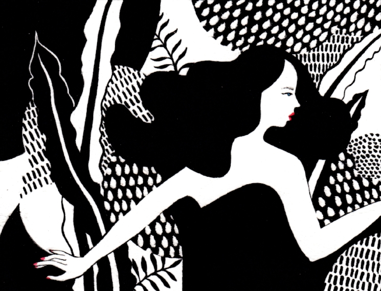 Girl With Plants