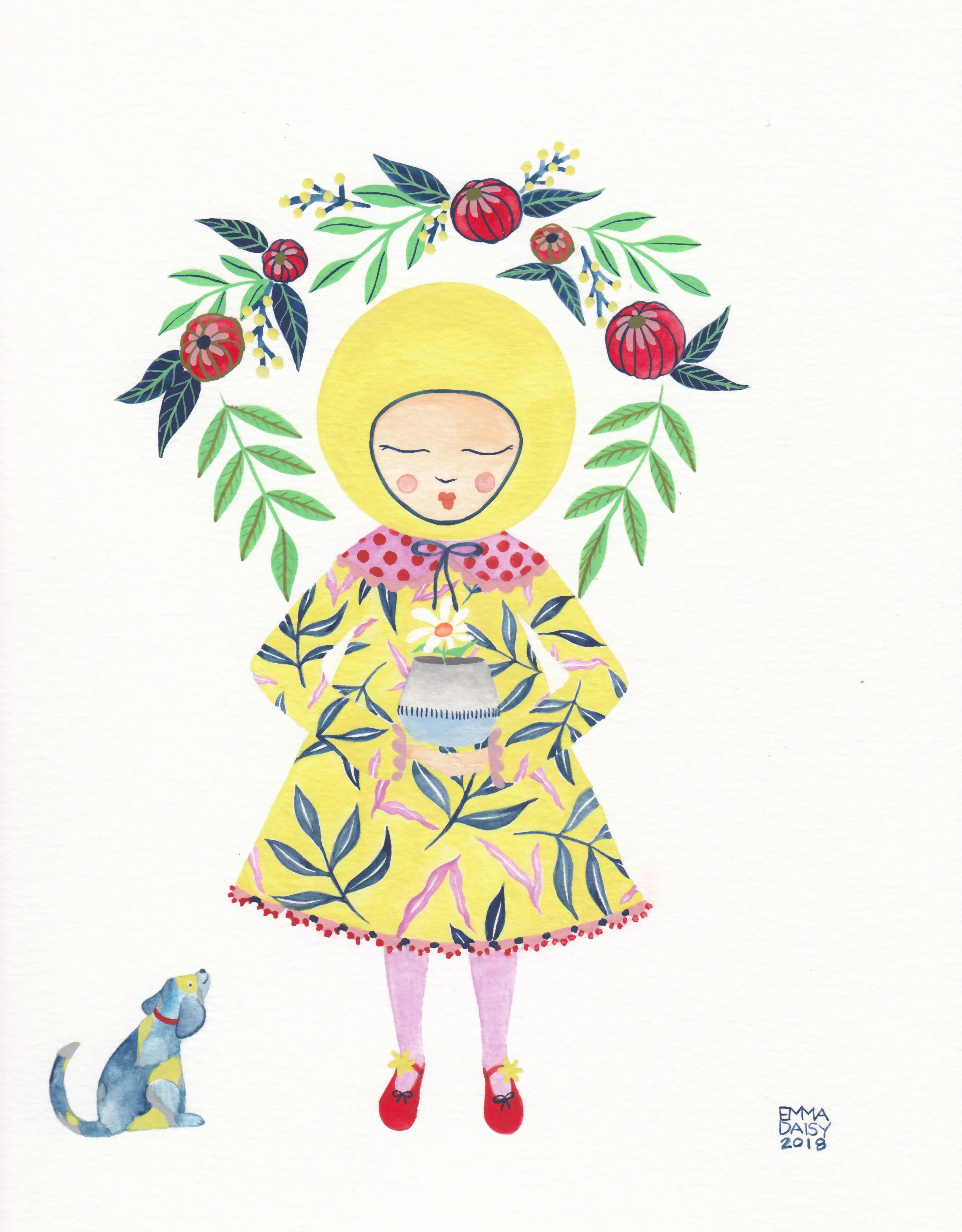 One Flower Two Friends 9x12.jpeg