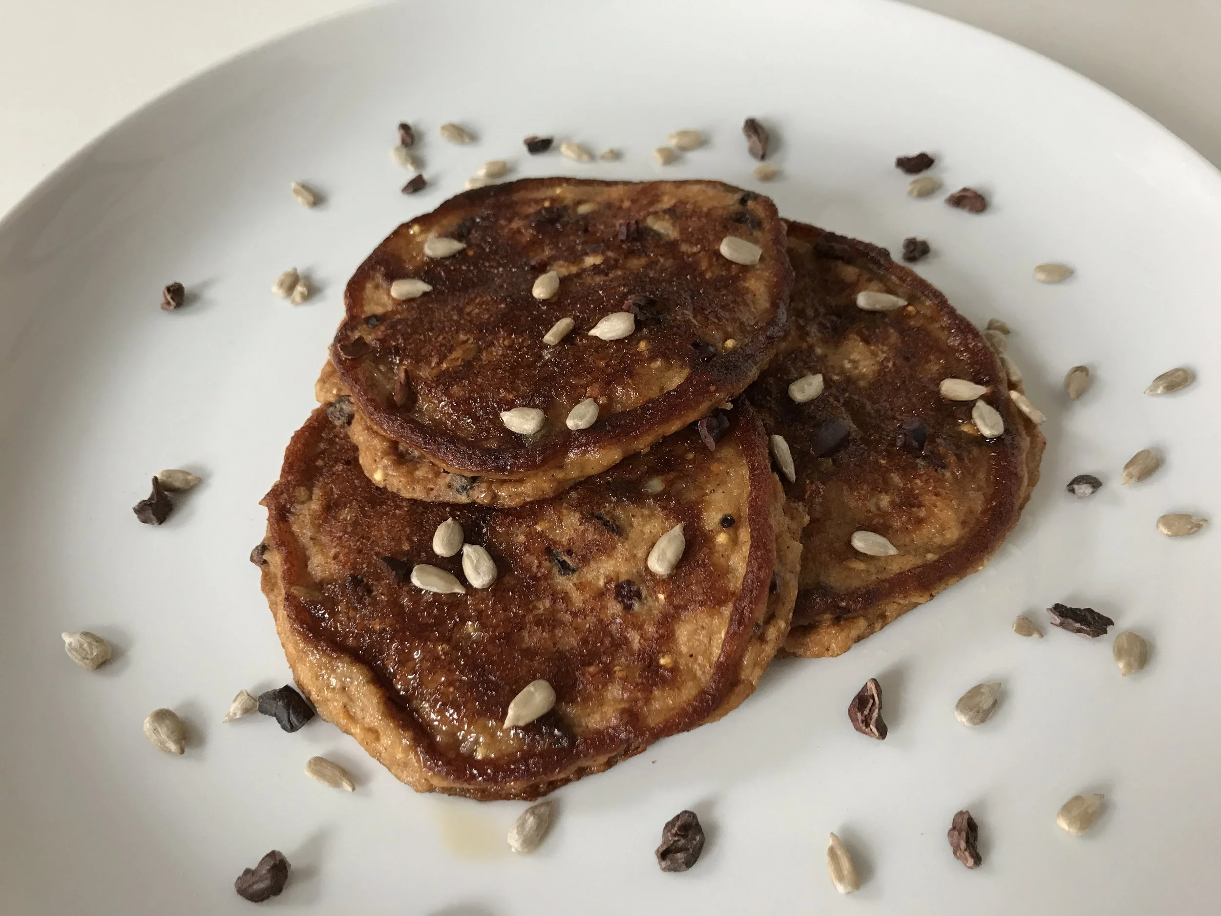 Oatmeal Flour Pancakes
