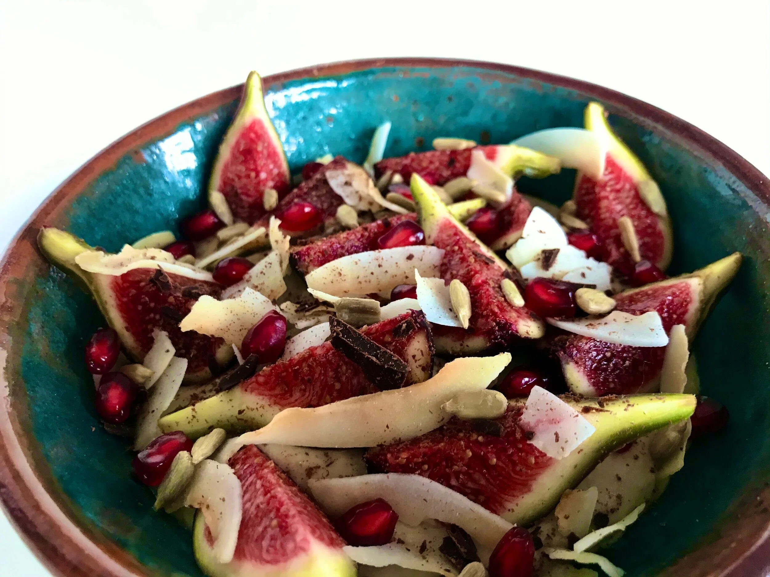 Fig & Pomegranate Sunflower Seed Cream Dessert