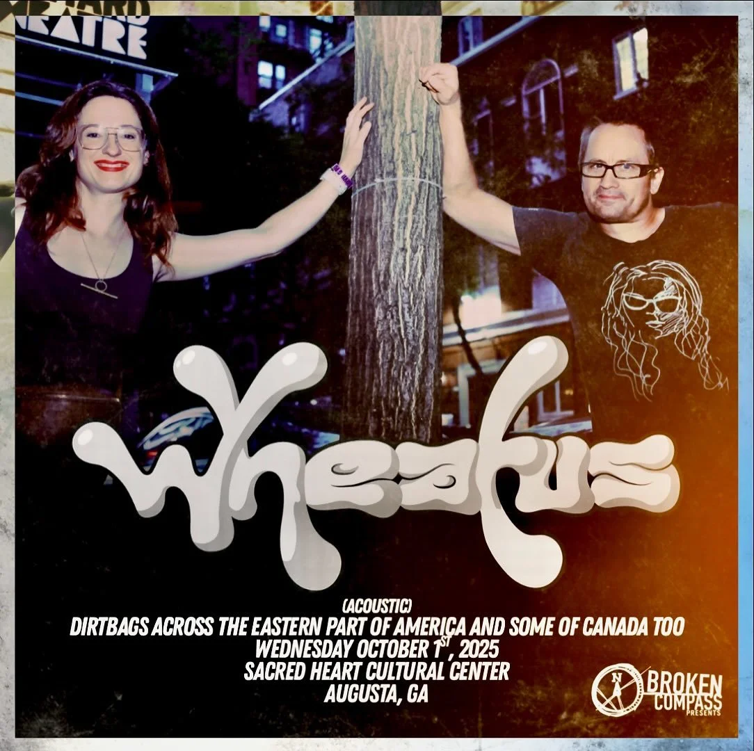 WHEATUS (acoustic) on Wednesday Oct 1st at the magnificent Sacred Heart Cultural Center in downtown Augusta, GA! A portion of the proceeds will benefit Augusta/CSRA Habitat for Humanity. Tix on sale at http://wheatusaugusta2025.eventbrite.com