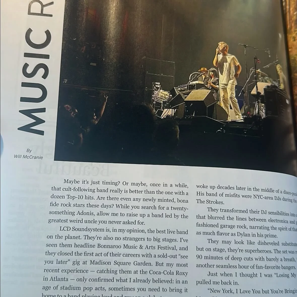 There is nothing apologetic about my love of LCD Soundsystem. My newest Music Row column is out in Augusta Magazine. Go find a copy!