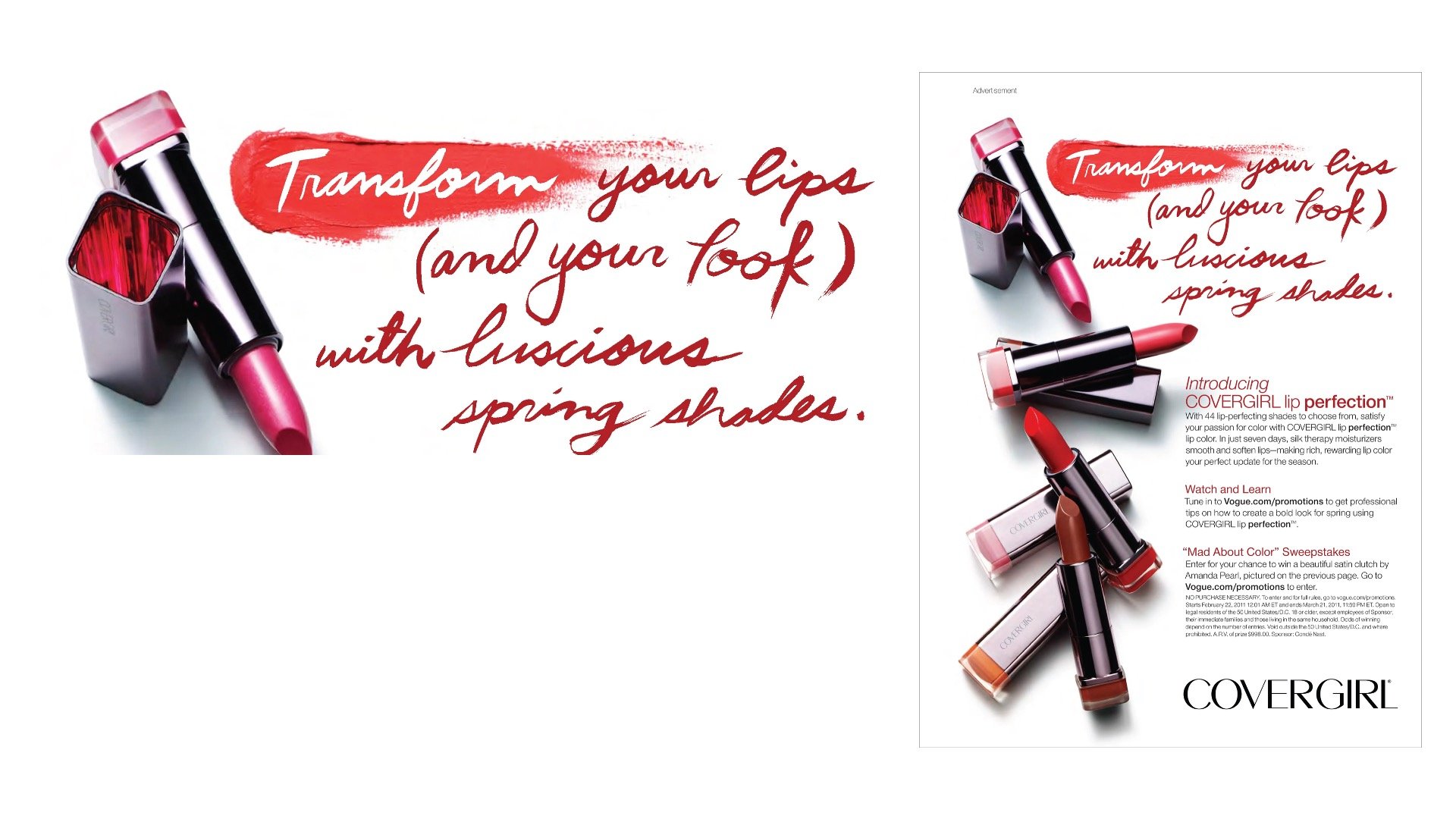 CoverGirl Ad Campaign Created Exclusively for Vogue Magazine