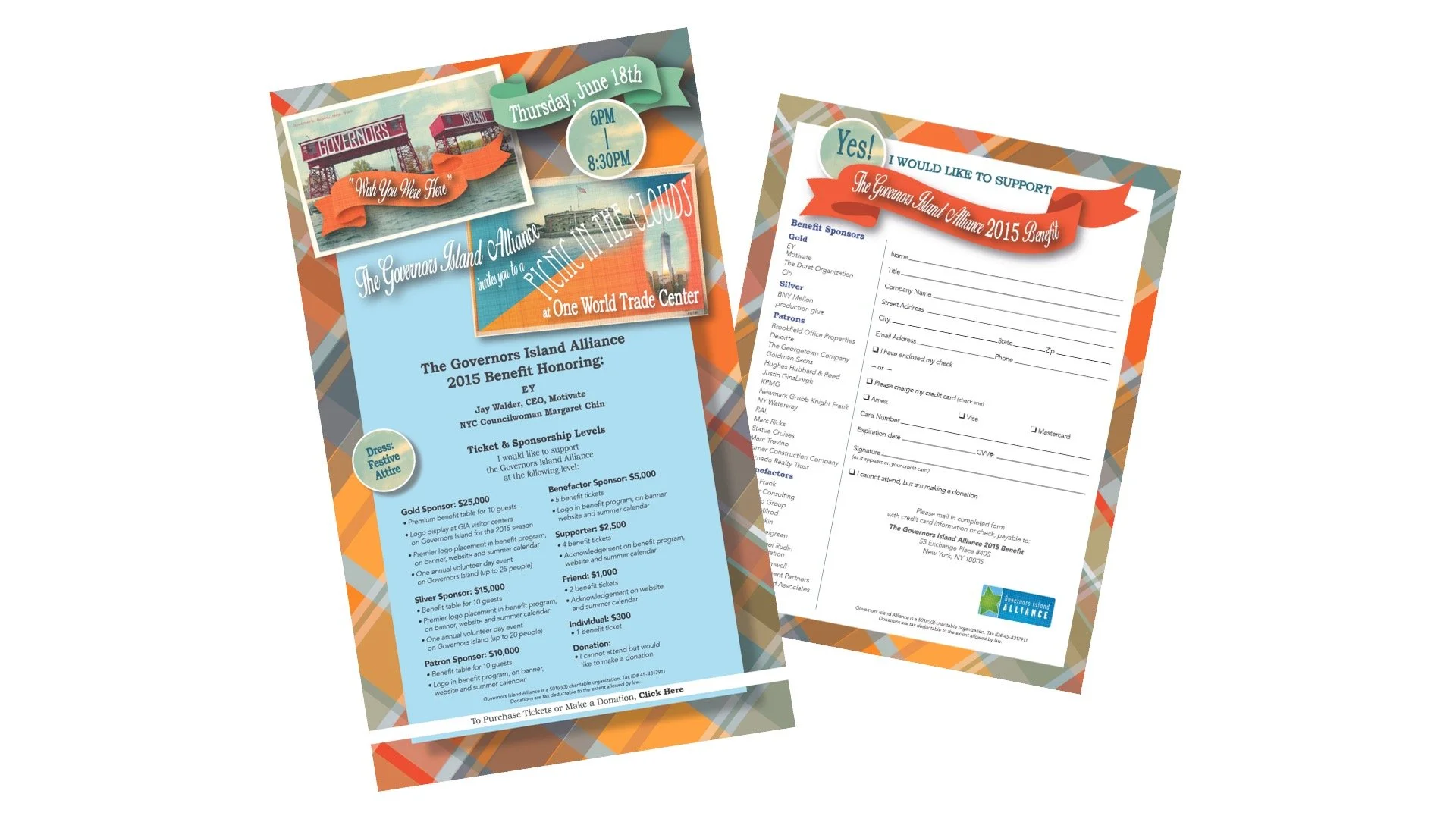 The Governors Island Alliance Benefit Invitation