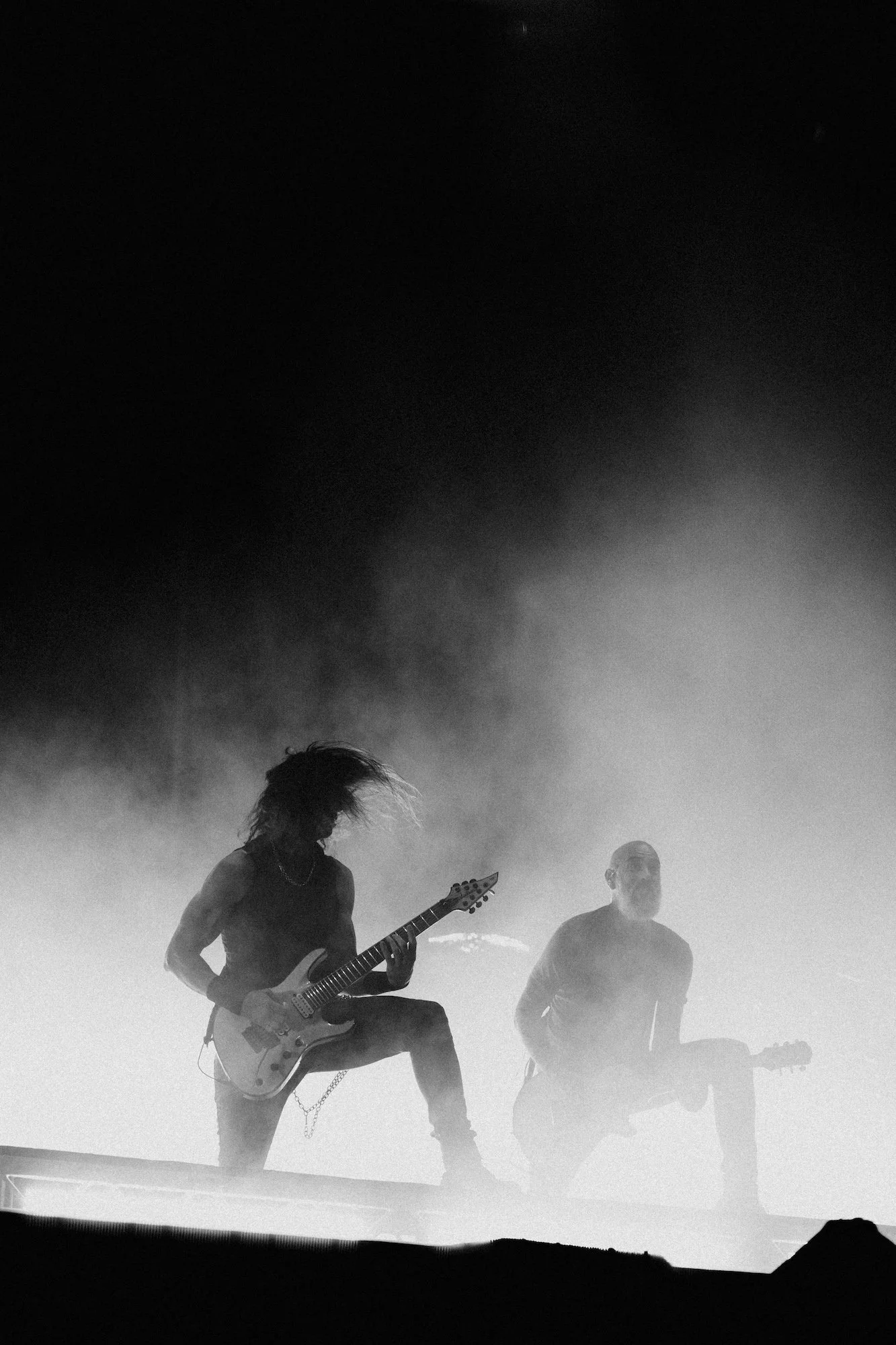 Chris and Bjorn on stage
