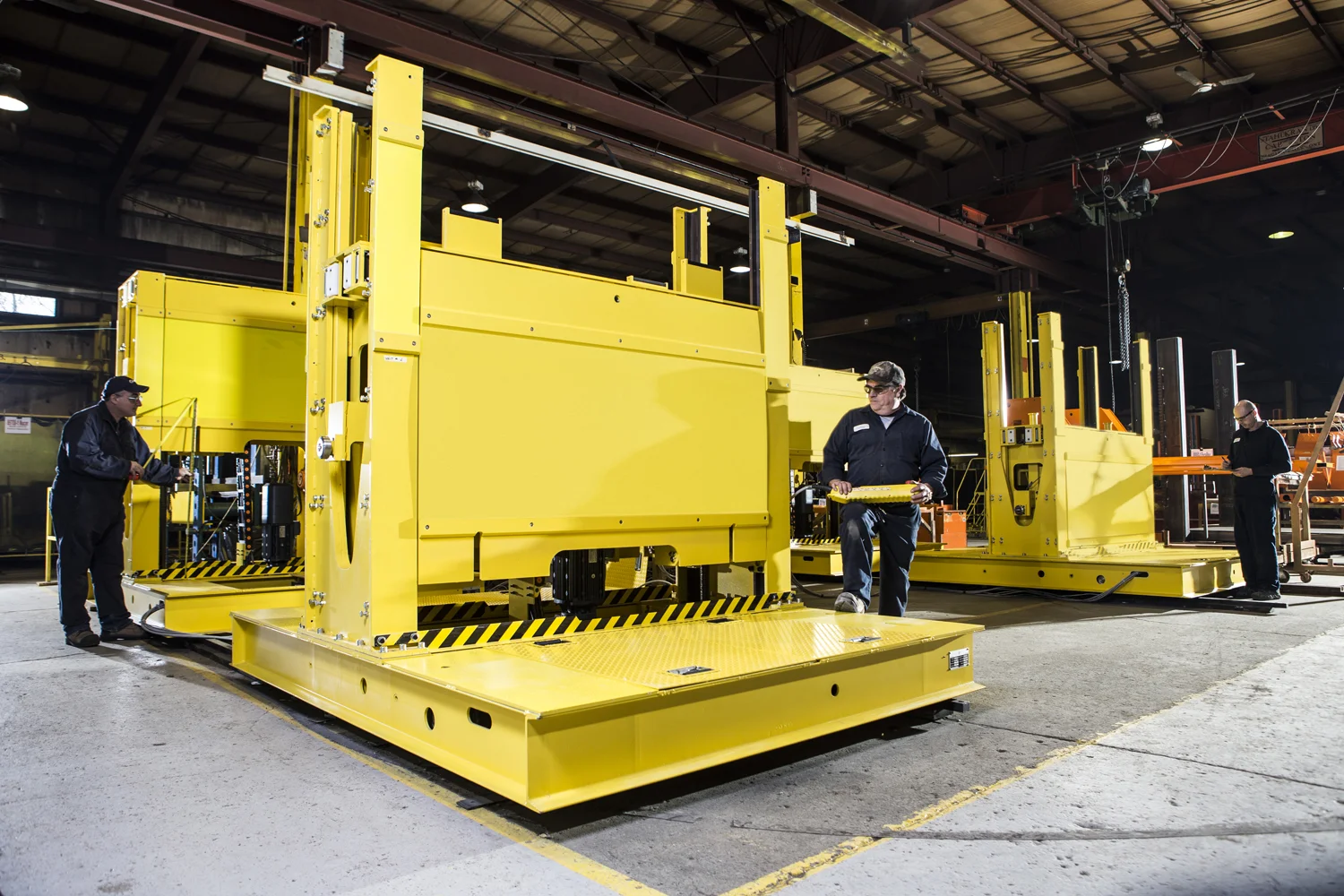 Workers photographed on location  at Handling Specialty, Industrial Photography by Jon Evans