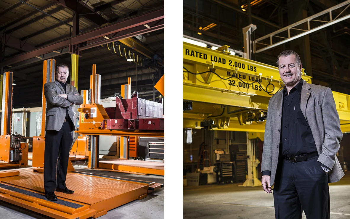 Executive portrait, photographed on location at Handling Specialty, Industrial Photography by Jon Evans