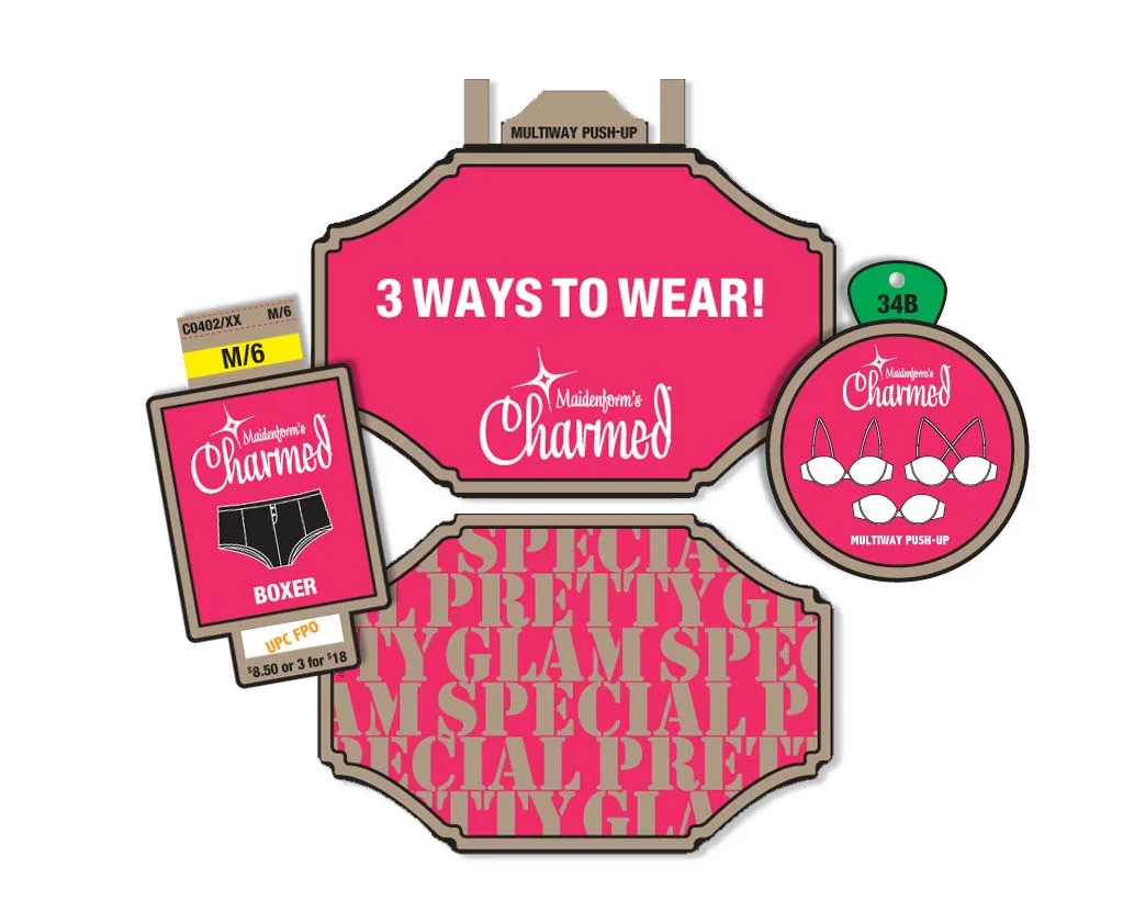 Maidenform Charmed Line labels