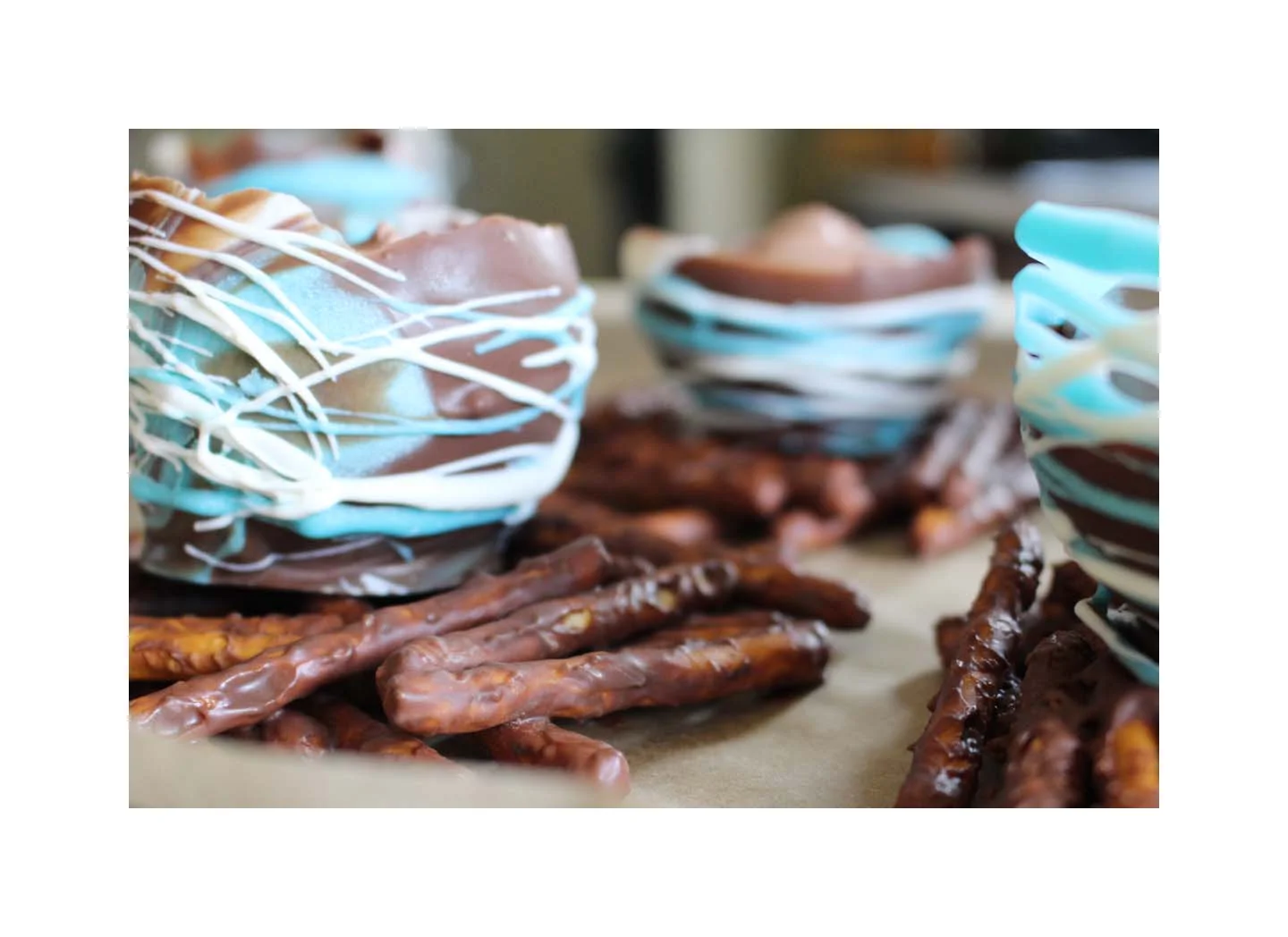 Chocolate "Egg on Nest" for Easter