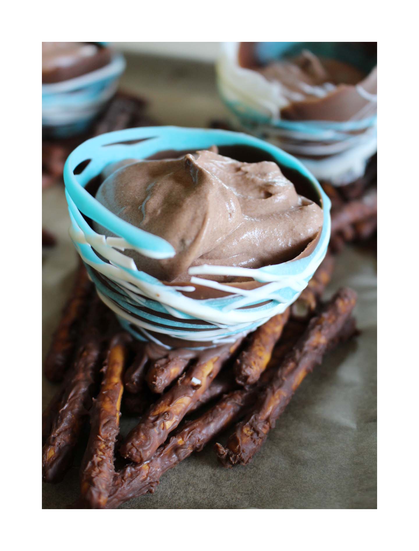 Chocolate "Egg on Nest" for Easter