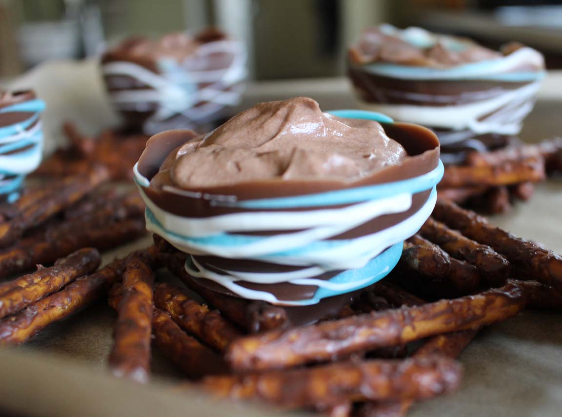 Chocolate "Egg on Nest" for Easter