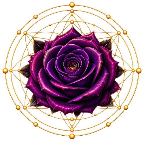 Purple rose artwork