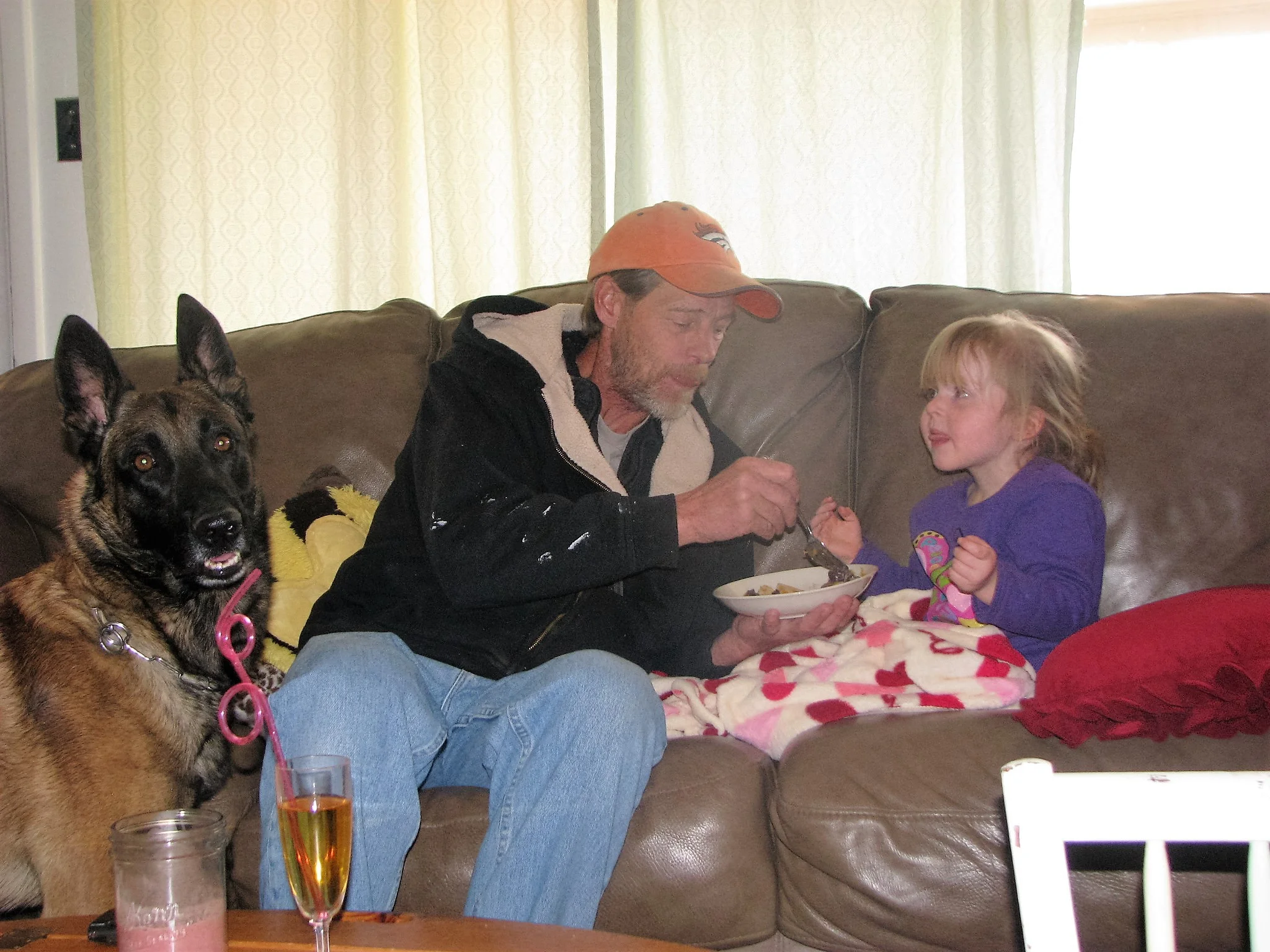 Family dog training.