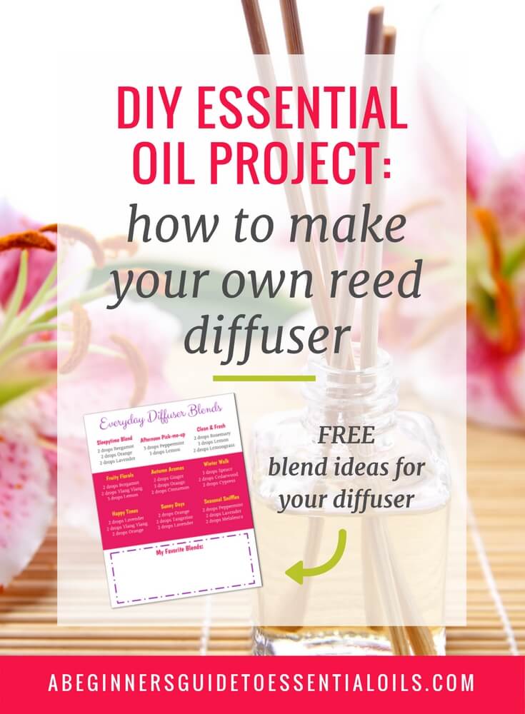 Diffusing is such a great way to get started with essential oils. It's easy to do and not as overwhelming as the other options if you're new to using essential oils. But, if you're not ready to splurge on an ultrasonic or nebulizing diffuser, you can make a simple homemade essential oil diffuser with just a few items. Keep reading to learn how to make an essential oil reed diffuser.