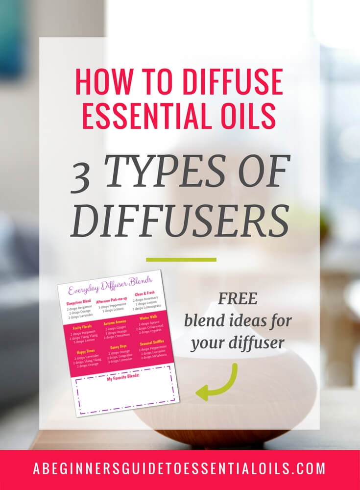  If you're new to essential oils you probably have plenty of questions! Choosing the right brands, figuring out how to apply them, and wondering what the deal is with diffusing. What does 'diffuse' even mean? And what kind of diffuser should you buy? Let's get down to it and learn how to diffuse essential oils and the three most common types of essential oil diffusers. 