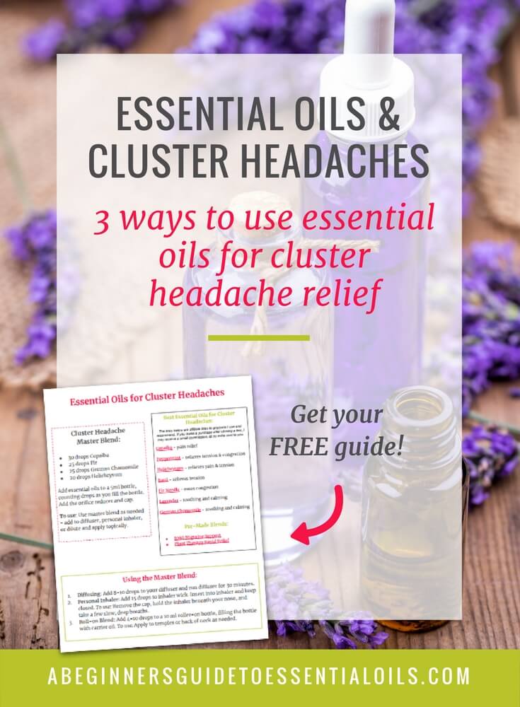 Headaches are no fun but thankfully essential oils are a fabulous tool for headache management and relief. If you suffer from cluster headaches you are in luck - you can use essential oils for cluster headaches too.